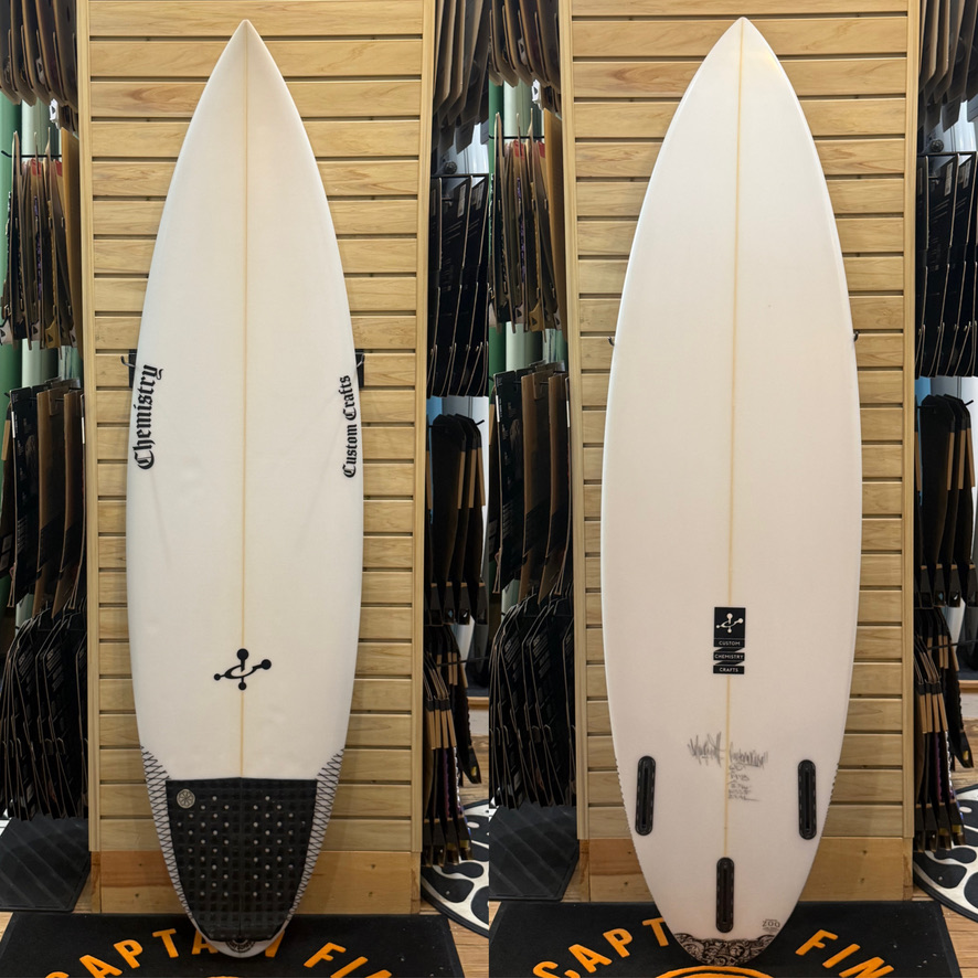 6'0 Chemistry  surfboard top photo