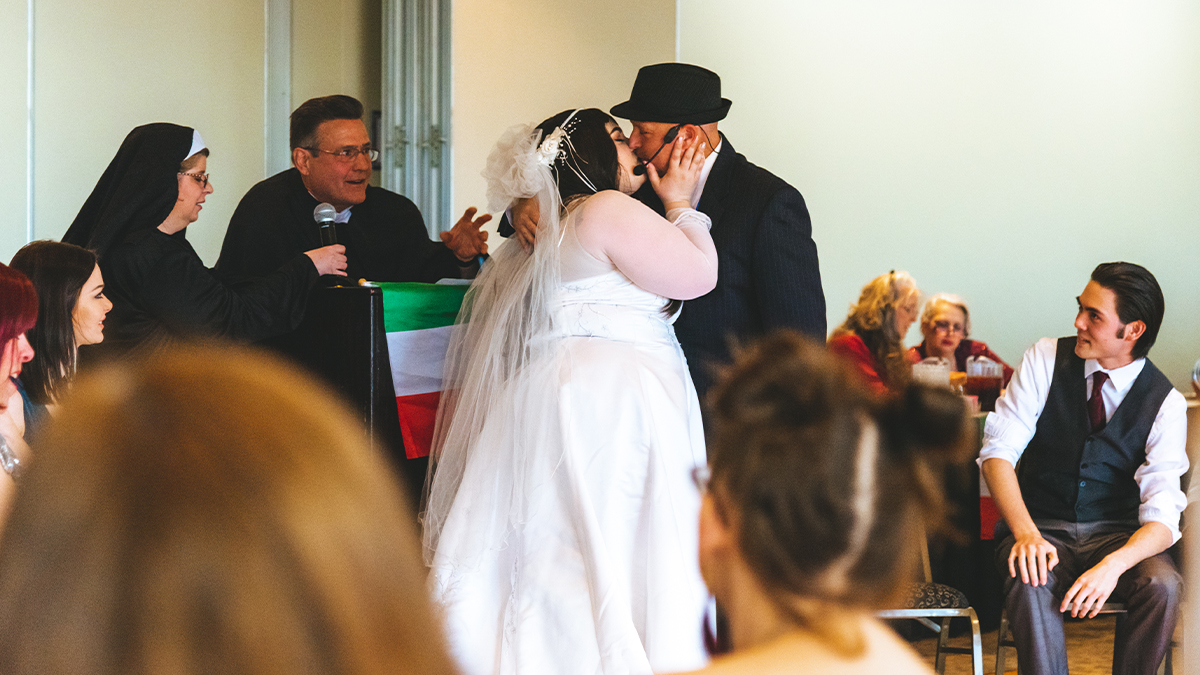 Joey & Gina’s Italian Comedy Wedding Dinner & Show promo artwork