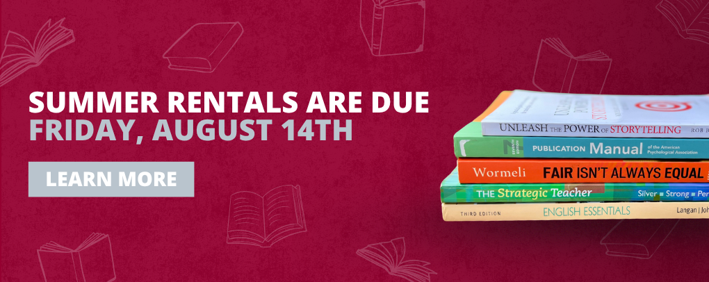 Summer Rental Returns Banner: Due 8/14