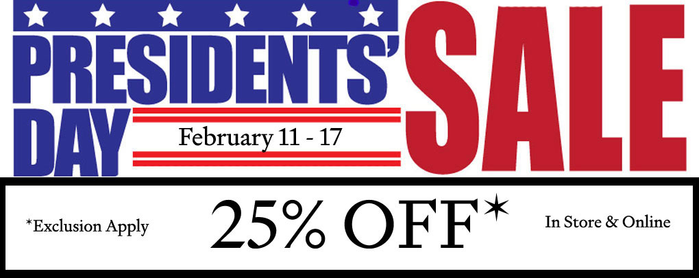 Presidents' day sale