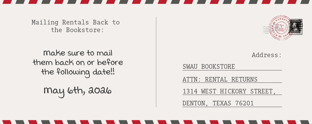 MAILING RENTALS RETURN INFORMATION