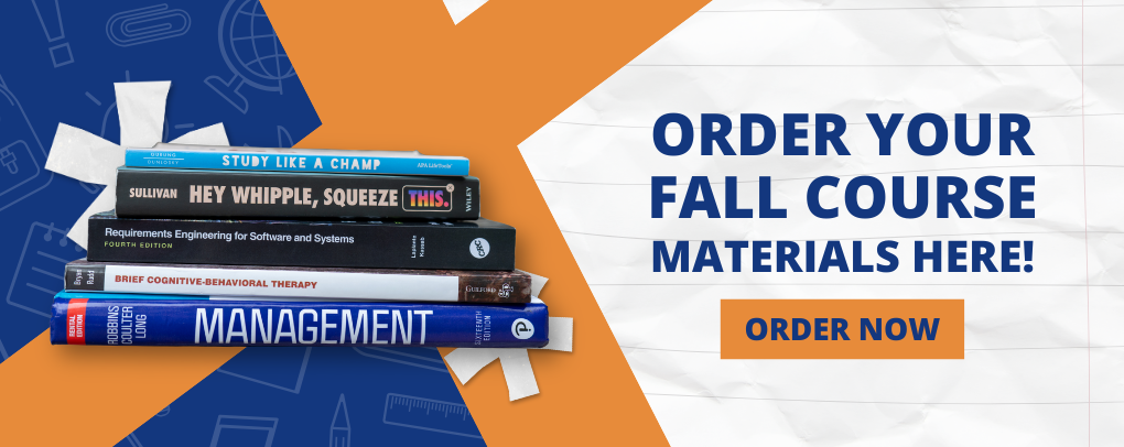 Order Fall Course Materials Banner