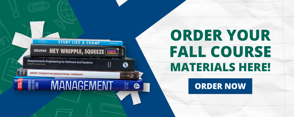 Order Your Fall Course Materials Here! - Banner