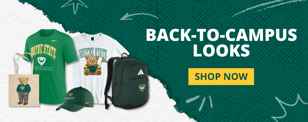 Wayne State Bookstore banner promoting Early Fall apparel collection