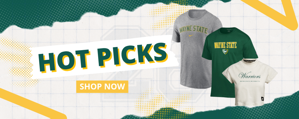Wayne State Bookstore banner promoting Mid/Late Summer apparel collection