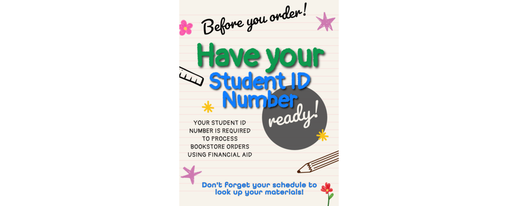 Get your student ID number ready!