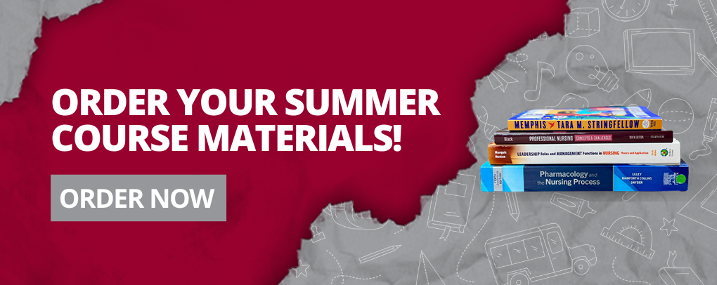 Order Summer Course Materials Banner