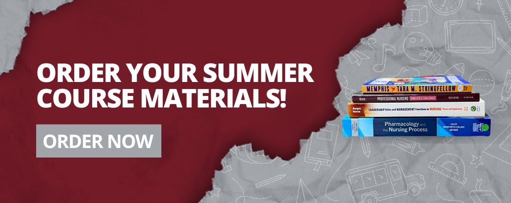 FHU Textbooks Summer 2026 order your course materials banner