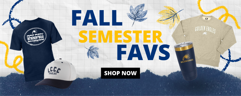 Fall apparel. Fresh styles at LCCC Bookstore.