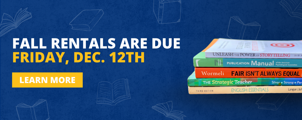 Fall Rentals Due December 12th!