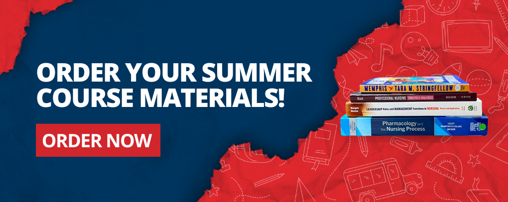 LC State Bookstore Order Summer Course Materials Banner