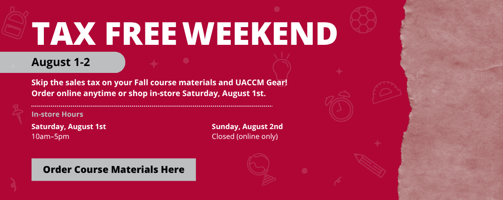 UACCM- Fall 26 - Tax Free Weekend - Banner