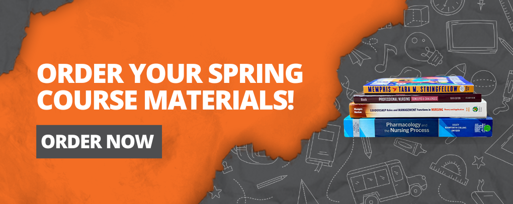 Order Your Spring Course Materials