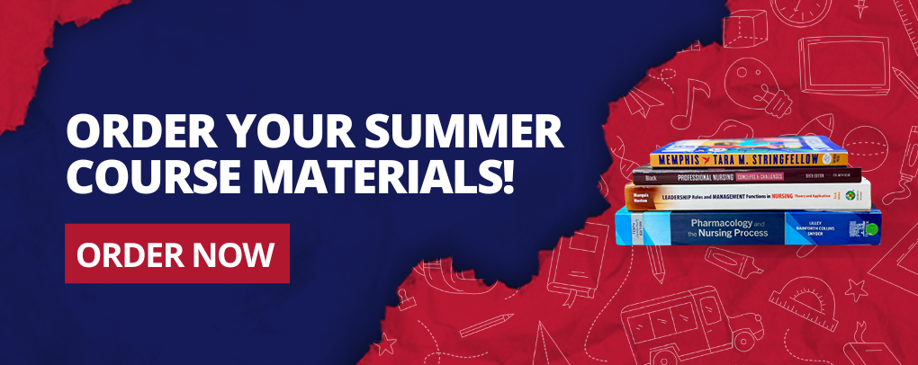 Order Your Summer Course Materials Here Banner