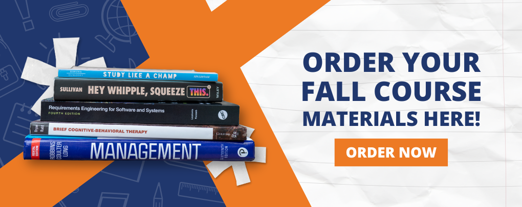 Snow College Bookstore Fall 2026 banner encouraging students to order course materials