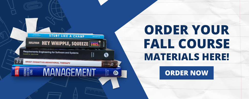 Order Your Fall Course Materials Here