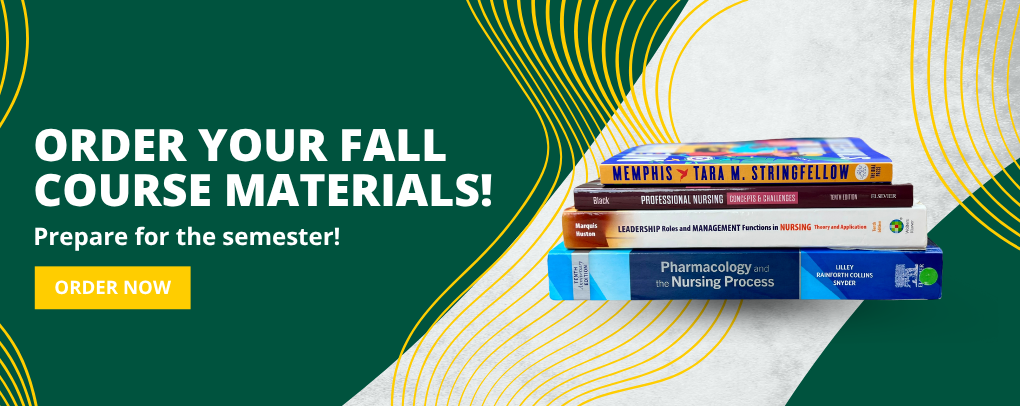 Fall Course Materials Are Available To Order