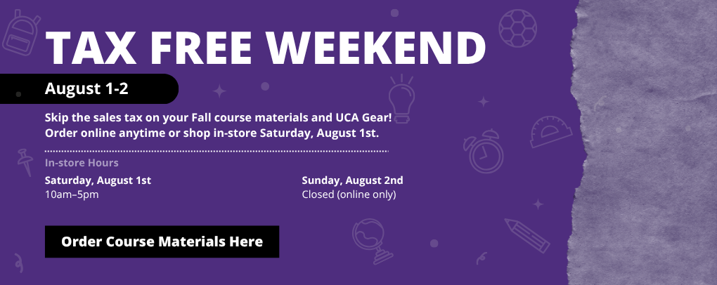 UCA- Fall 26 - Tax Free Weekend - Banner