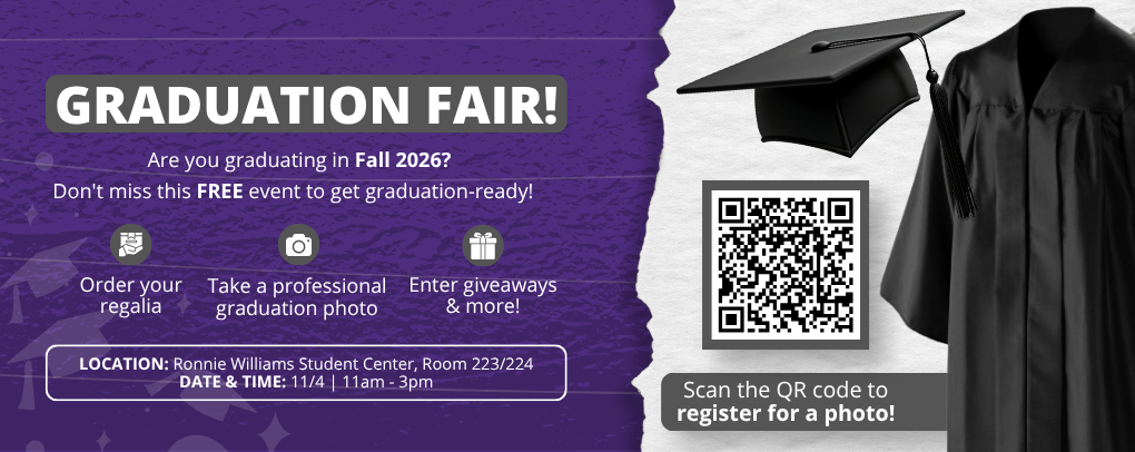 UCA Fall Grad Fair Banner