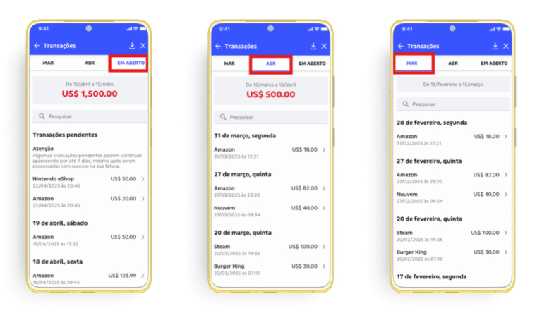 Como visualizar transações do cartão de crédito no App BB S.A. - BB ...
