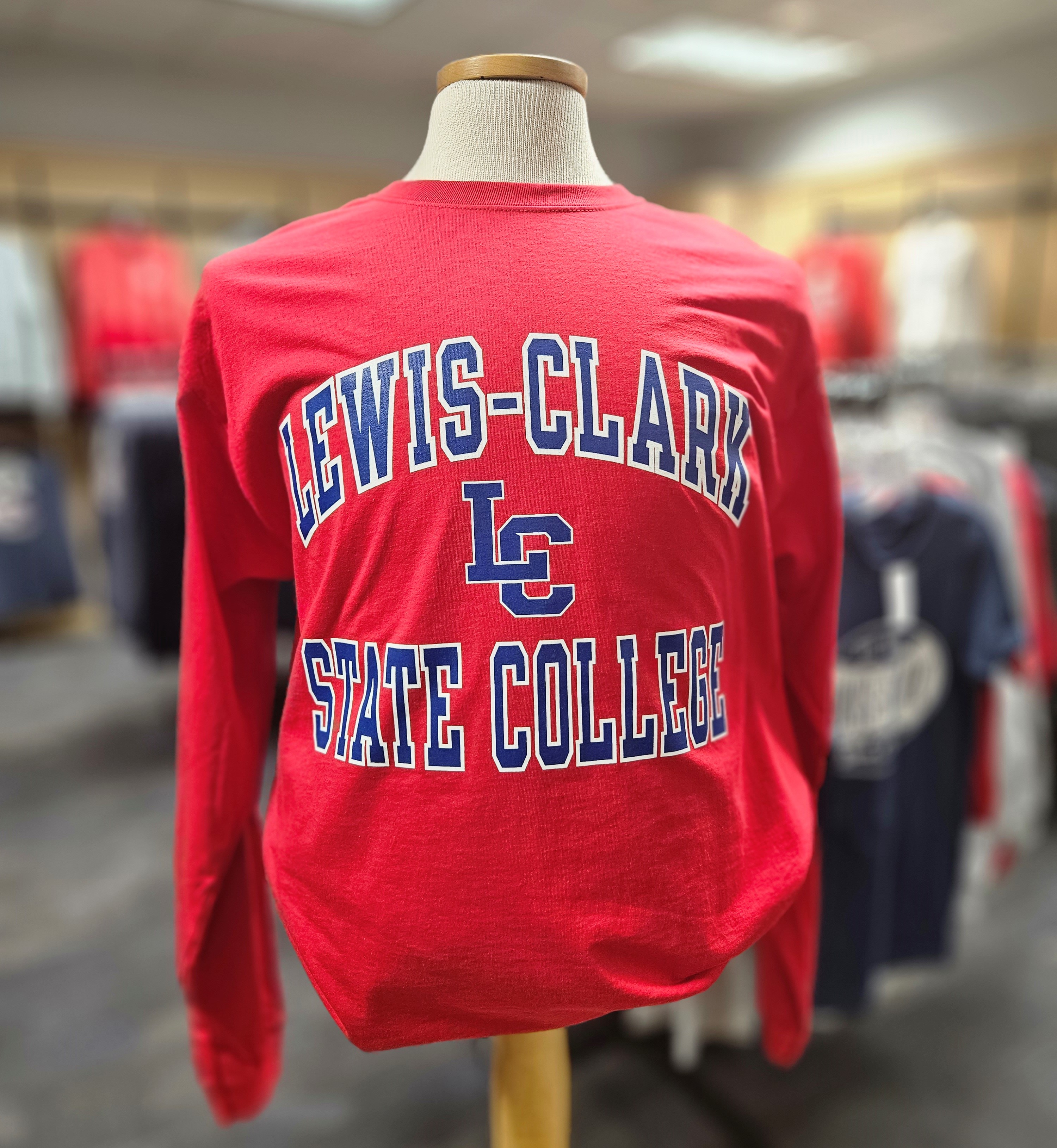 Lewis-Clark State College Red Long Sleeve T-Shirt