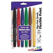 Pentel Sign Pen Brush Set