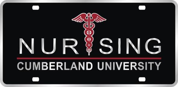 Cumberland University Nursing License Plate