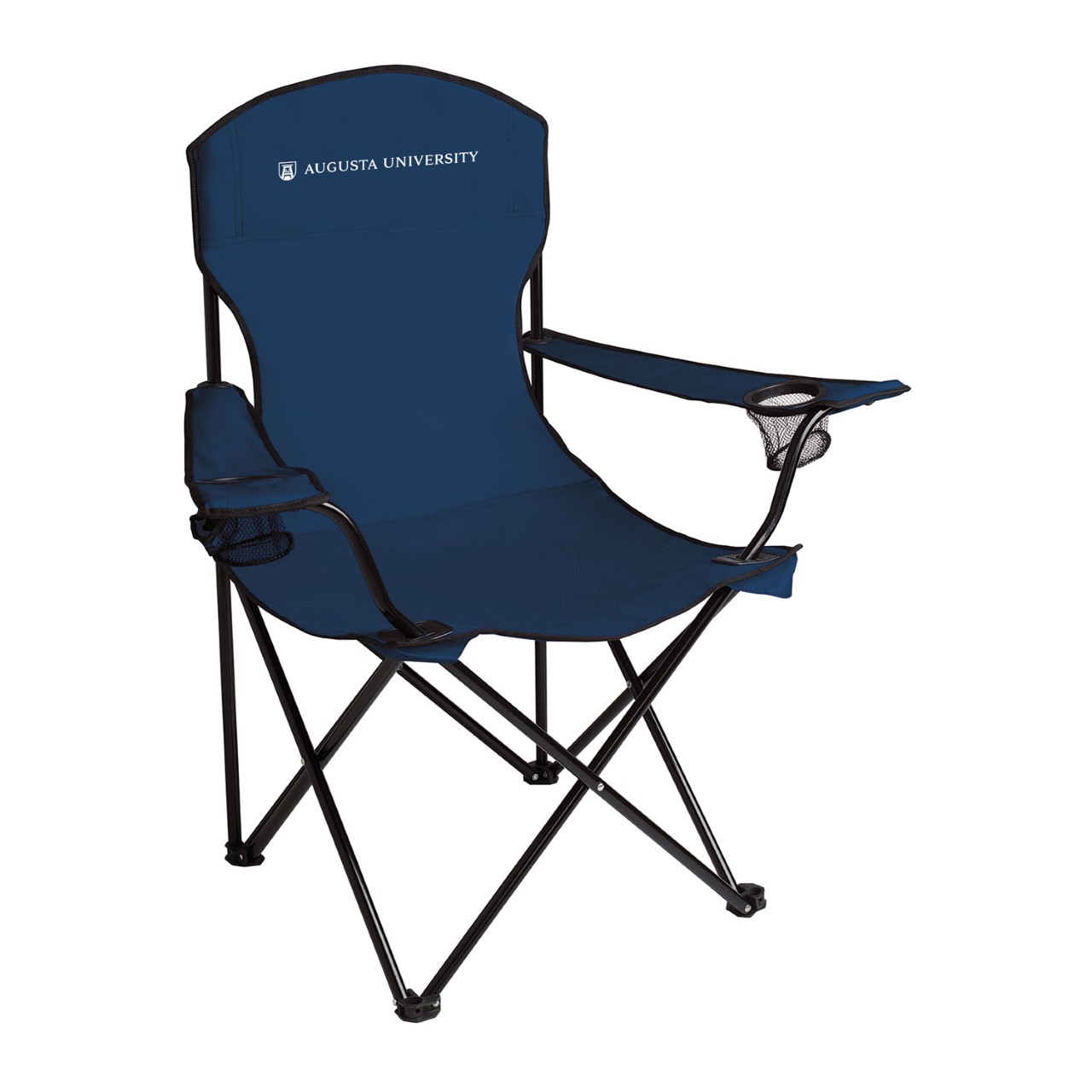 AU Folding Captain's Chair & Bag Horizontal Logo