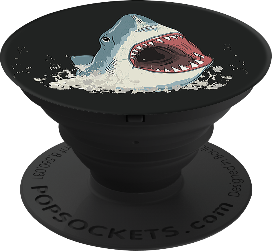 PopSockets Cell Phone Accessory - Pattern BP Shark!