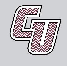 CU Block Chevron Decal