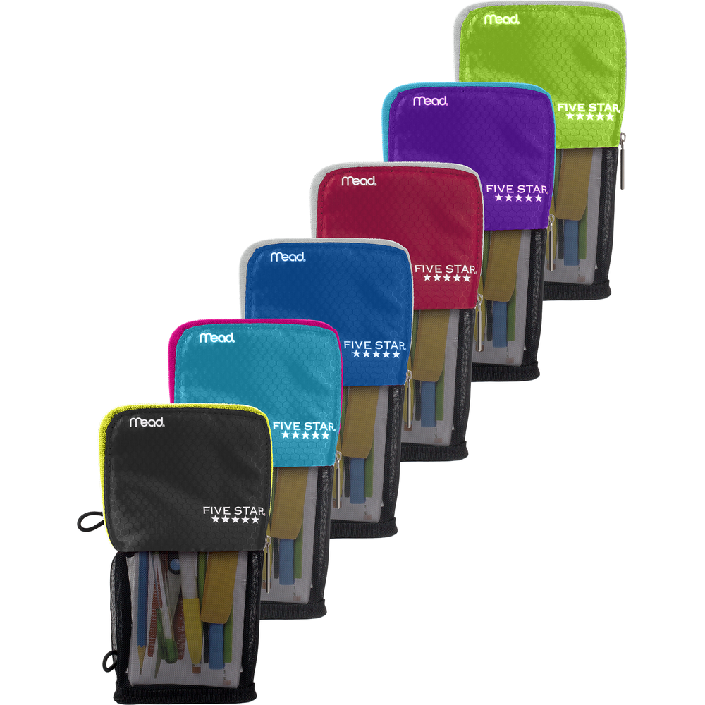 Five Star Stand N Store Pencil Pouch - Asst 4.5x8in