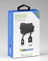 Everlasting Nylon Cable Lightning Connector 5ft/Black