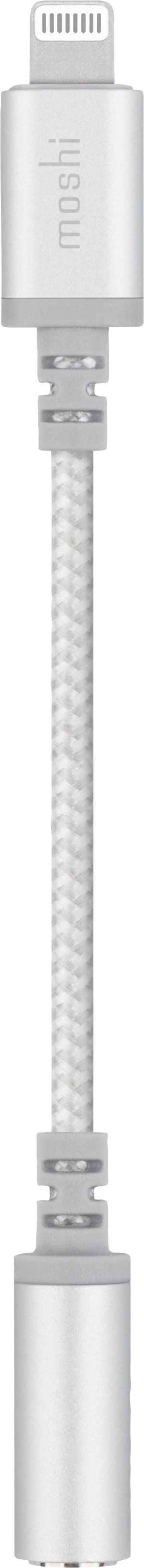 Moshi Integra Headphone Jack Adapter - Silver 4.33in BP 3.5mm - Lightning-MFi Certified