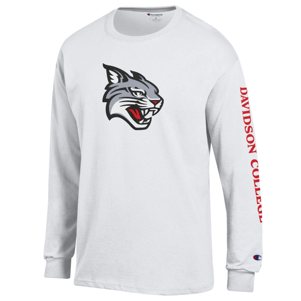 Long Sleeve Tee - White - Wildcat - Champion