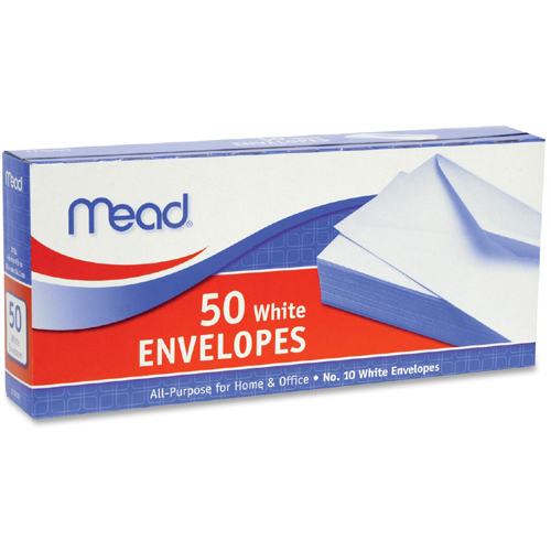Mead All-Purpose Envelope - White #10 50Ct Box