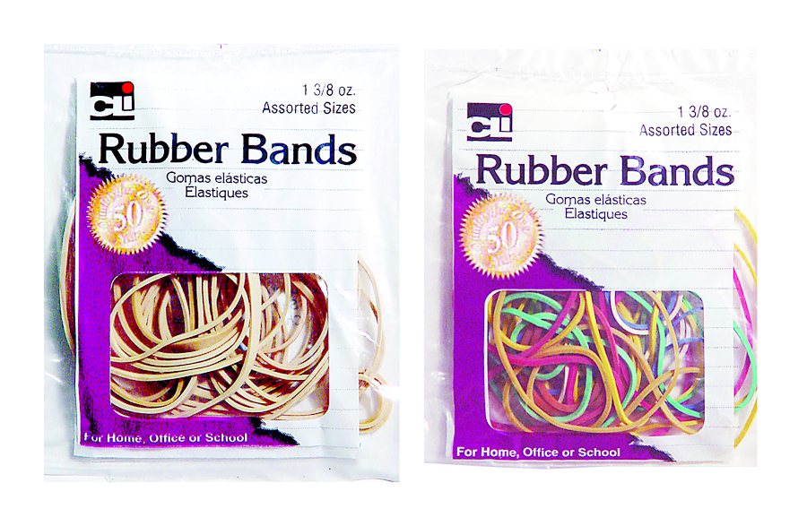 Charles Leonard Rubber Bands - Natural Asst