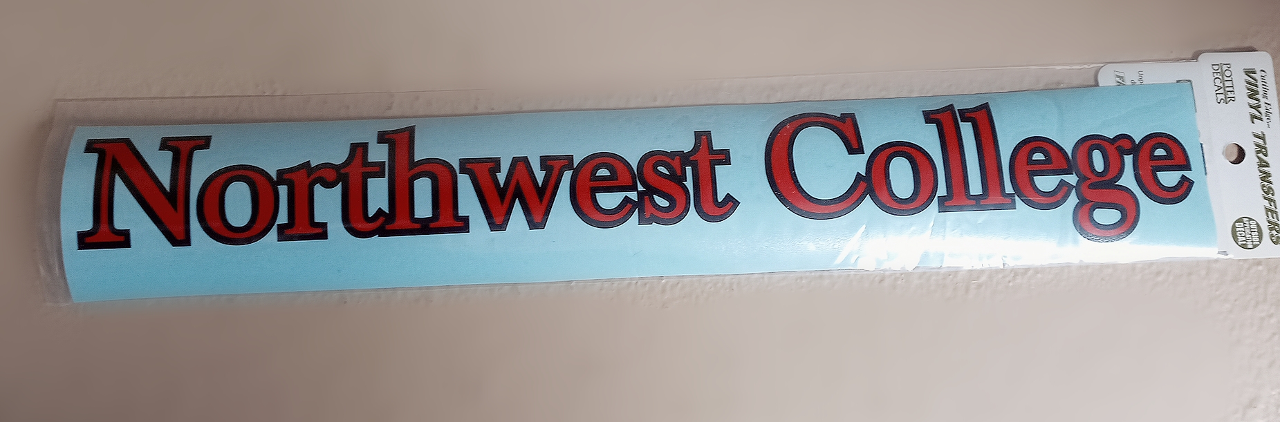 Northwest College Vinyl Transfer Decal