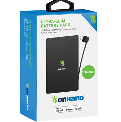On Hand Ultra-Slim Power Bank