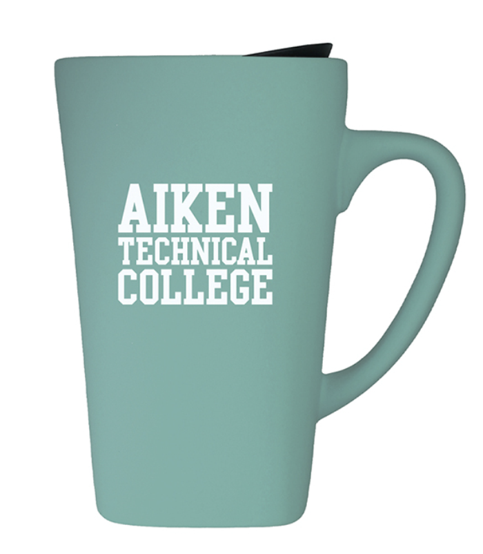 Aiken Technical College Ceramic Mug w/ Lid