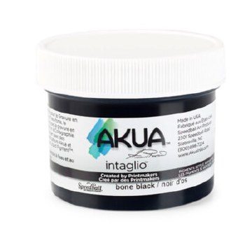 AKUA INTAGLIO INK, 2 OZ. JARS, BONE BLACK