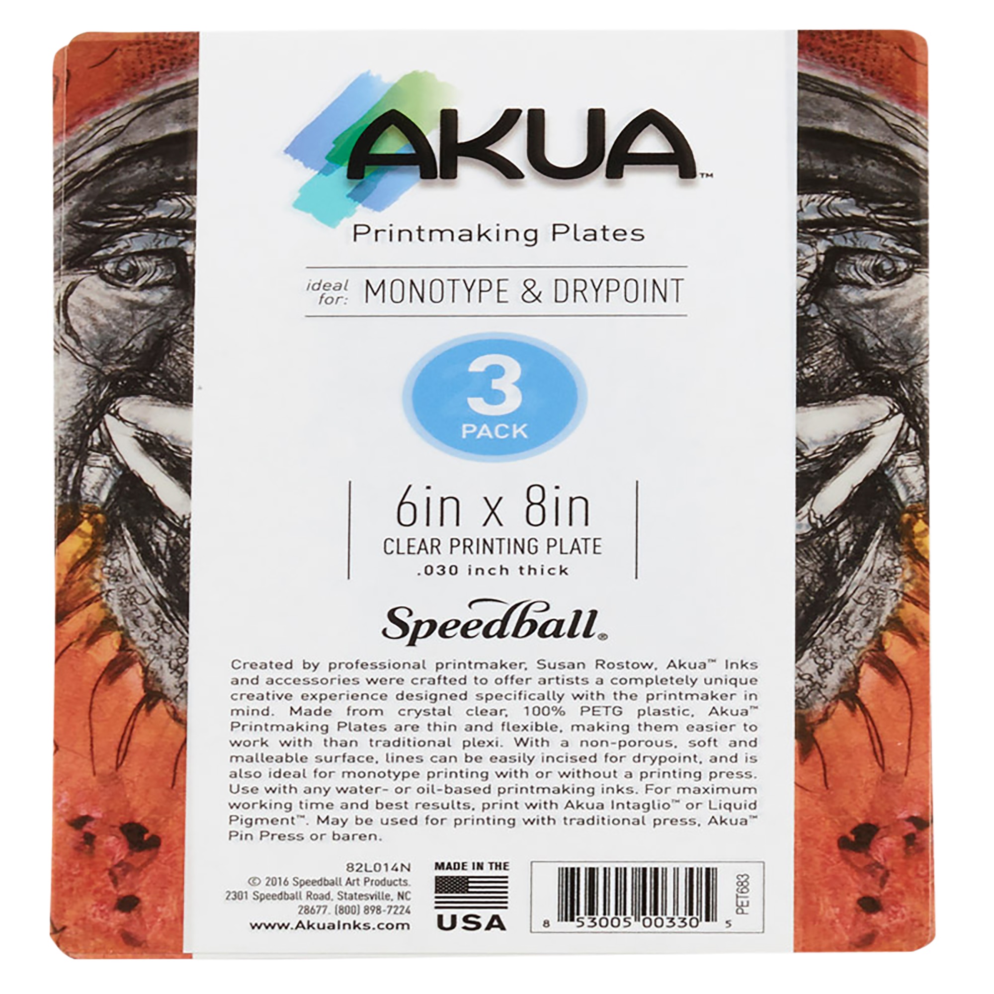 AKUA PRINTING PLATES, 3-PACKS, 6" X8"
