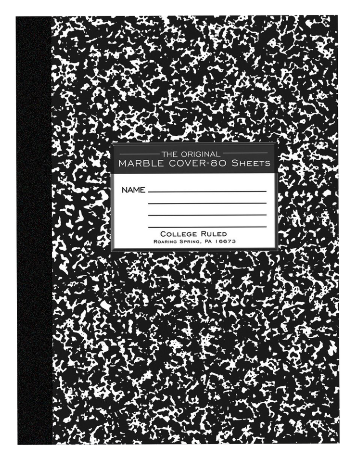 Roaring Spring Marble Composition 80 Sheet Notebook