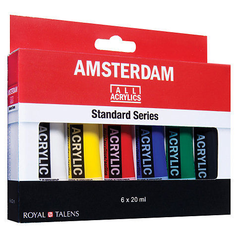 AMSTERDAM STANDARD SERIES ACRYLIC PAINT SETS, 5-COLOR MIXING SET - 120ML