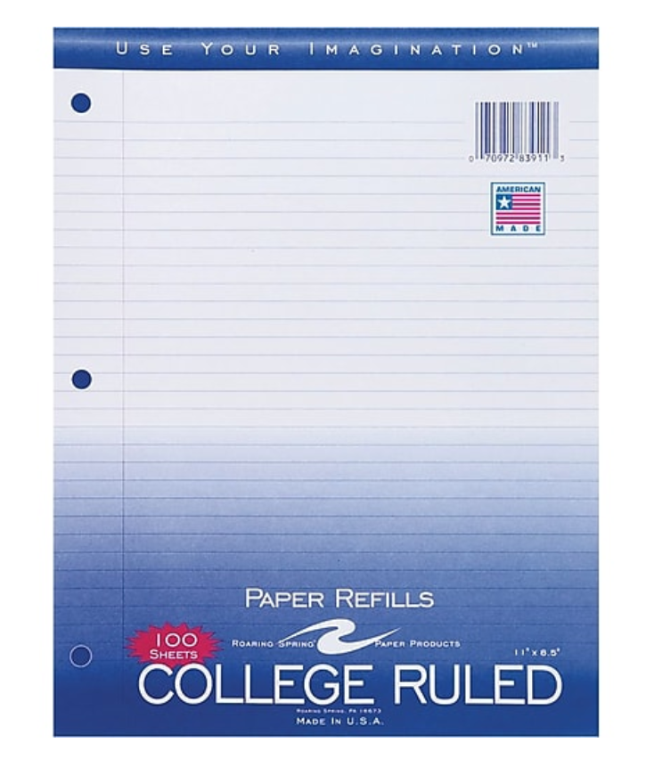Paper Refills - College Ruled