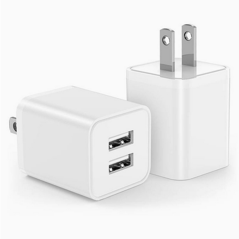 Dual Port Wall Brick /White