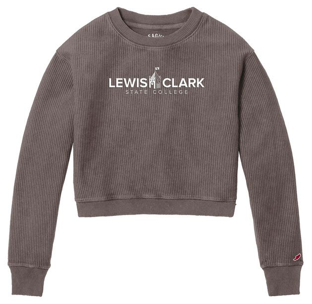 Women's Crop Top Crew Sweatshirt Graphite