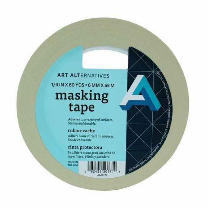 MASKING TAPE, 1/4" X 60 YDS. ROLL - 3" CORE