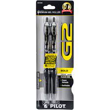 Pilot G2 Retractable Premium Gel Roller Pen 2/Pck