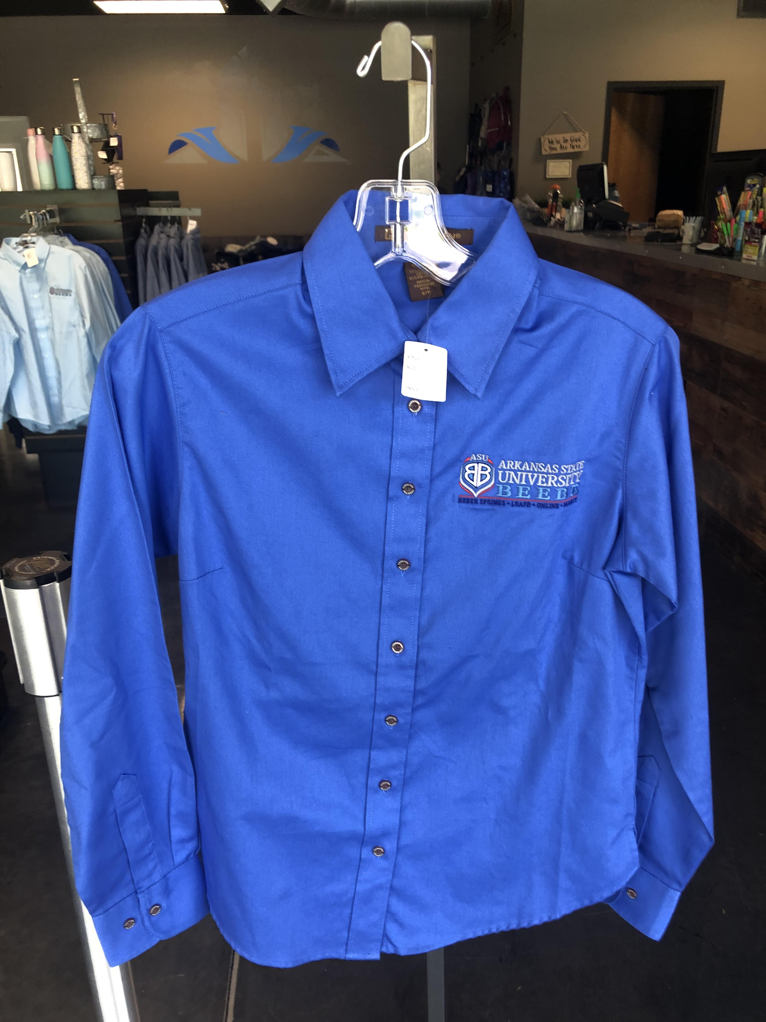 ASUB Women's Blue Dress Shirt