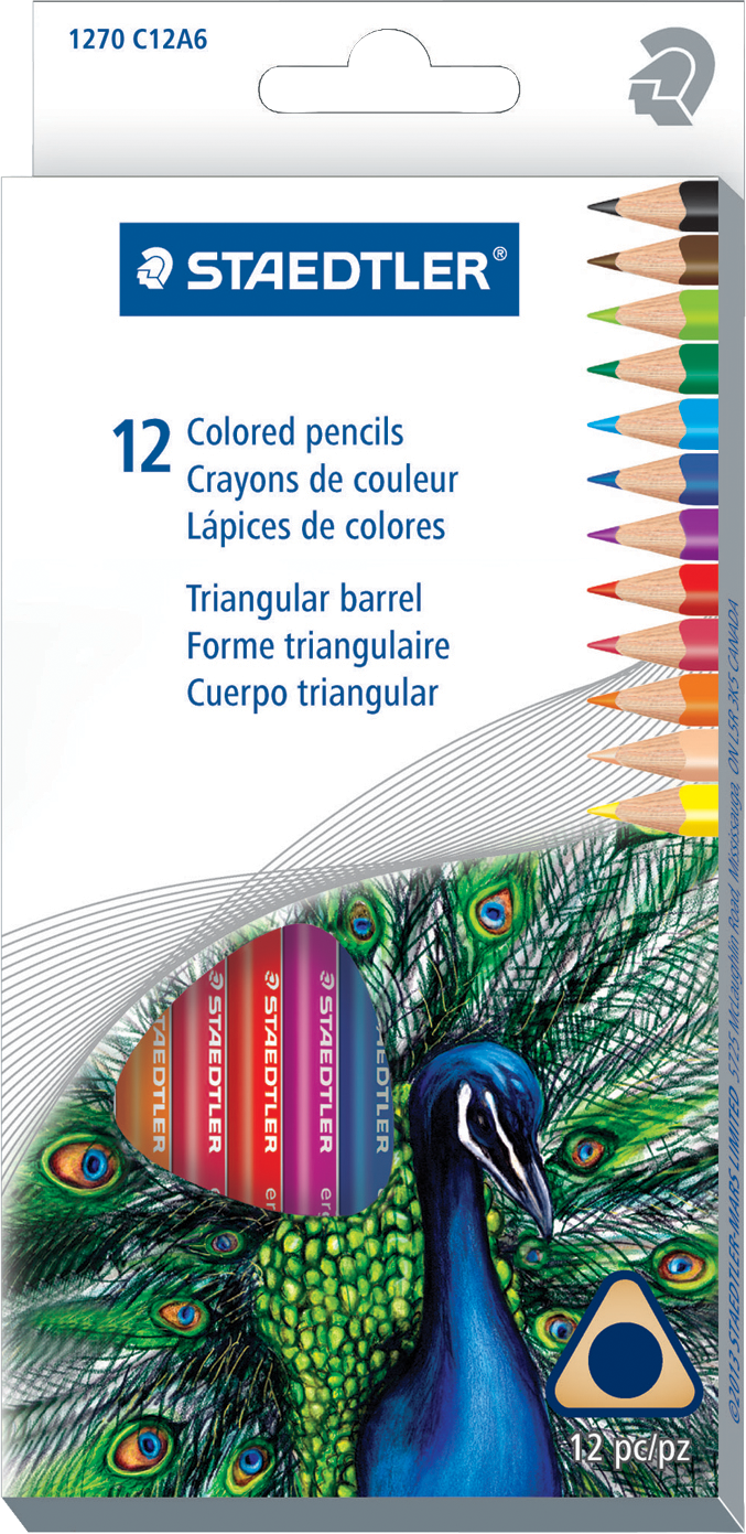 Staedtler Colored Pencils - Asst Long 12Pk BP
